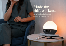 CircaRhythm sunrise and sunset alarm clock designed for shift workers and night shift routines